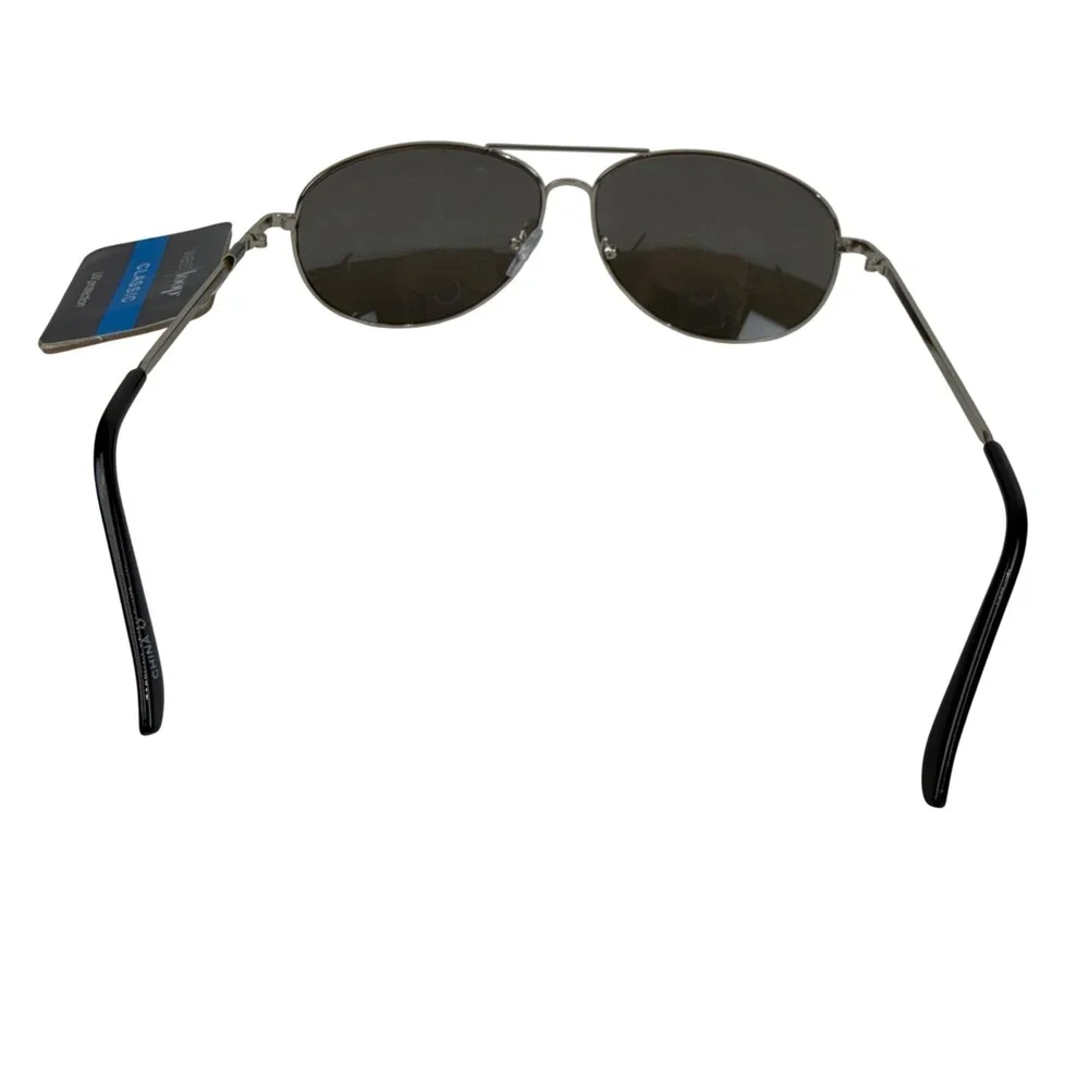 West‎ Loop Classic Aviator Sunglasses Gunmetal Metal Frame UV Protection NEW